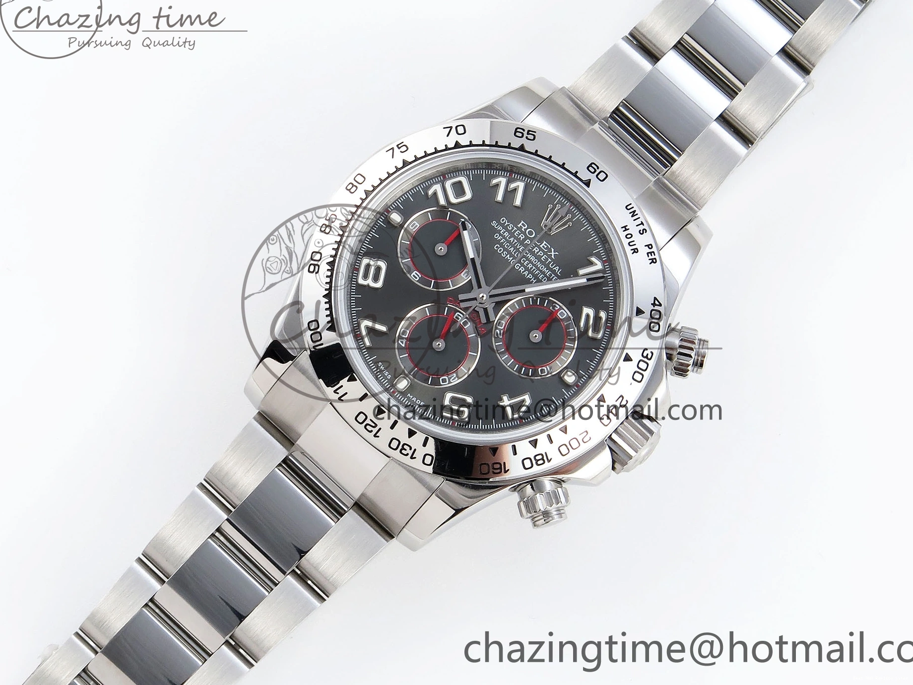 AAA Replica Watches GRAY DIAL MOVEMENT) 116509 NUMERAL OMF (SLIM Cozy A7750 DAYTONA BRACELET SS ON EDITION SS 1809 BEST 0108